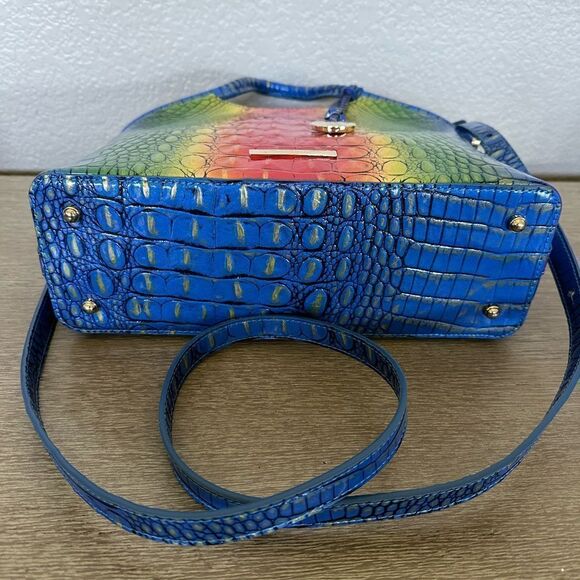 Brahmin Elaine Popsicle Rainbow Crossbody Purse Handbag - Picture 9 of 9